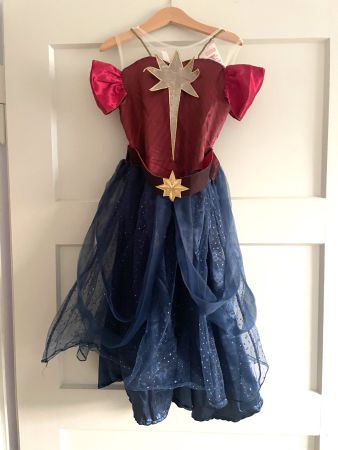 Captain Marvel Kostüm für Mädchen 122-128cm