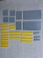 Lego Technik 8275 flache glatte Bretter Fliesen grau gelb