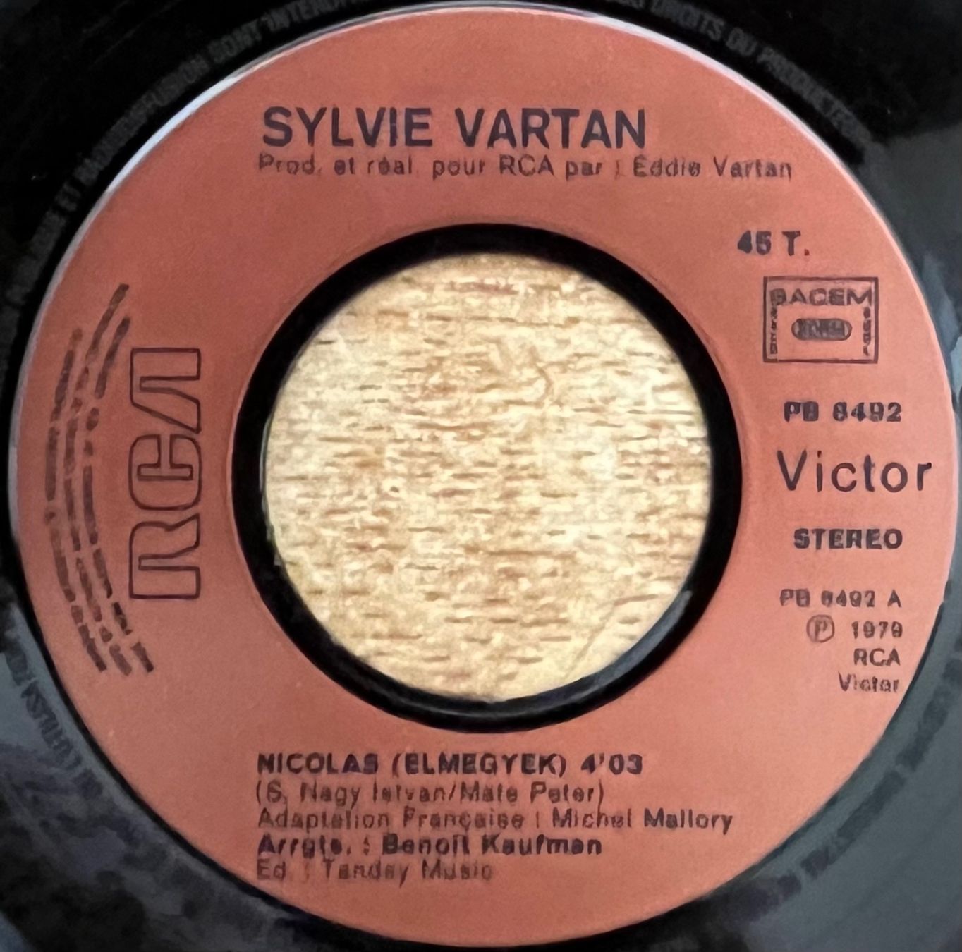 Dischi in vinile: SYLVIE VARTAN - NICOLAS – Usato da Bussigny venduto da vinyl-pas-cher 2