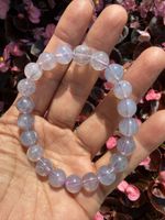 Lavender Moon Quartz Armband- 8mm Perlen