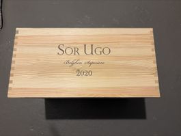Holz Wein Kiste Sor Ugo 2020 leer