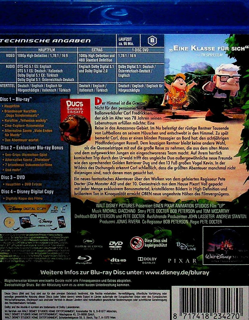 Alle DVDs: 4- Disc Set DVD BLU-Ray Disney / Pixar  Oben – Gebraucht aus Reitnau von Zaomir 1