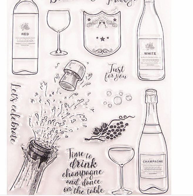 Timbri: Grosses Set Motivstempel  Champagner NEU – Nuovo e nell'imballaggio originale da Effretikon venduto da wenuss 1