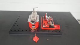 🔥Schöne Dampfmaschine /Wilesco /auf Brett /guter Zustand🔥