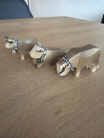 Trauffer Kuh 1 und Kalb mit Glocke Braunvieh