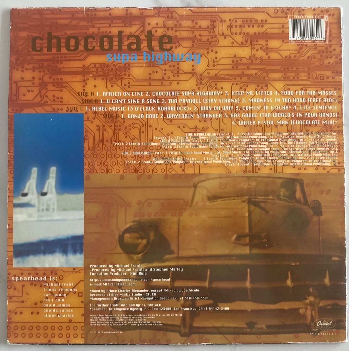 Dischi in vinile: SPEARHEAD - CHOCOLATE SUPA HIGHWAY – Usato da Poliez-Pittet venduto da Newtown-Records 1