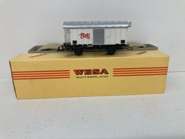 Wesa Gedeckter Güterwagen Bell SBB weiss mit OVP