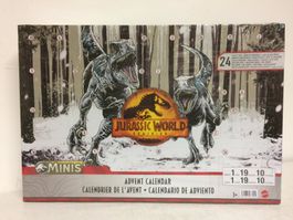 JURASSIC WORLD MINIS ADVENT CALENDAR 2021 New  Mattel HHV 24