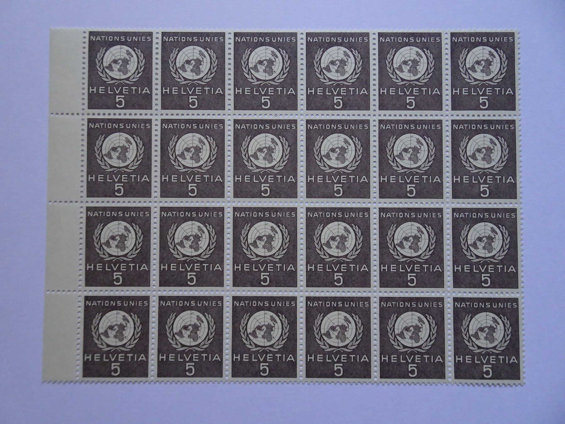Tous les timbres: ONU 1955** – Neuf (Voir description) à Aadorf par Chnorli-Furz