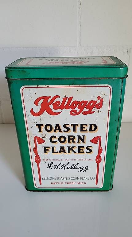 Behälter & Ähnliches: Kellogg's Toasted Corn Flakes Blechdose Vintage – Gebraucht aus Zofingen von Loop_ReSale