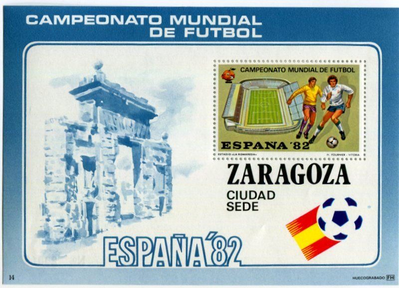 Alle Briefmarken: Block "Fussball". Spanien. – Neu und originalverpackt aus Basel von Butsch5
