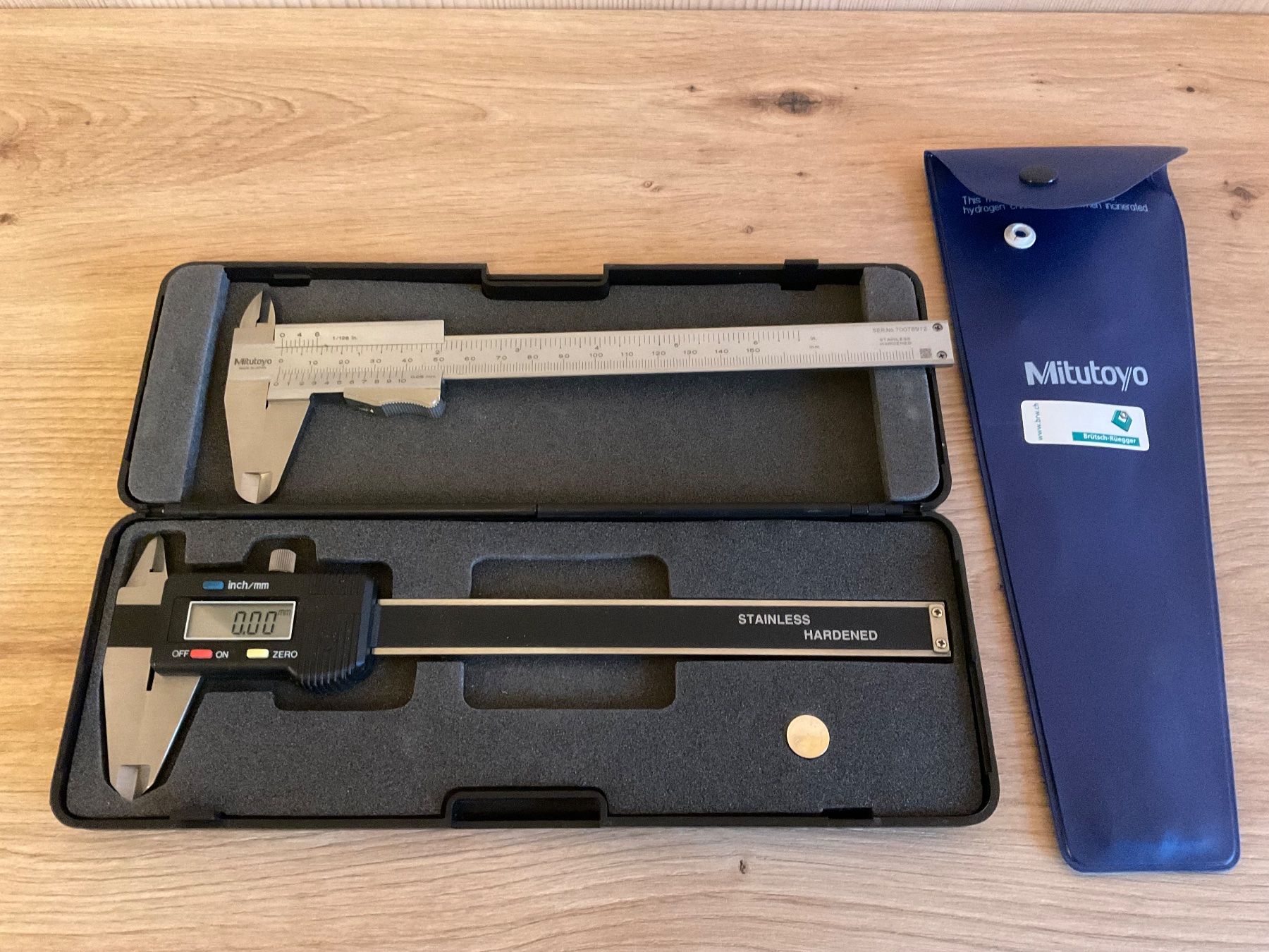 Mitutoyo Misurare: Set Messschieber Digital und Analog 150mm – Usato da Baldegg venduto da Swissspeed
