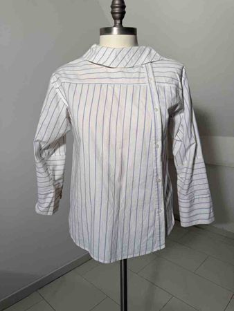 Damen Bluse gestreift weiss blau gebraucht