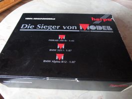 HERPA SIEGER SET 91 BMW ALPINA,BMW E-36 1/87  FERRARI 1/43