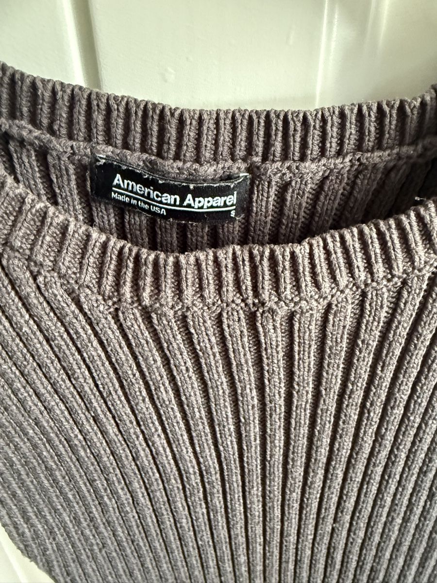 Vestiti: Rippkleid American Apparel Grau Groesse S – Usato da Kehrsatz venduto da Skoppa 1