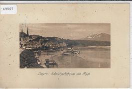 Luzern - Schweizerquai mit Rigi