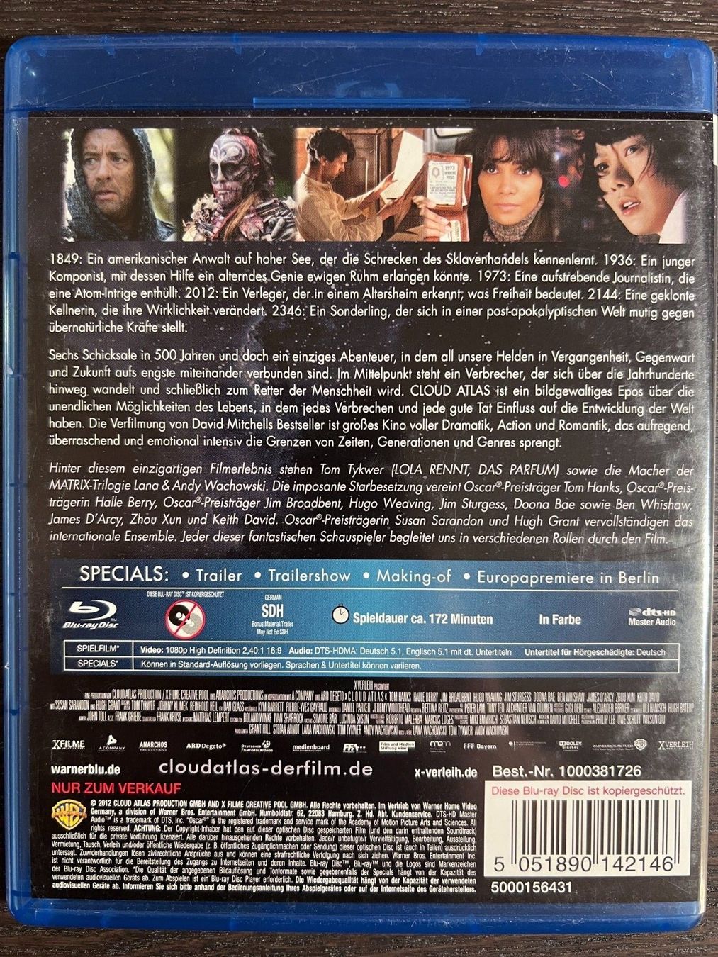 Tutti i DVDs: Cloud Atlas – Usato da Zürich venduto da Blu-ray_ZH 1
