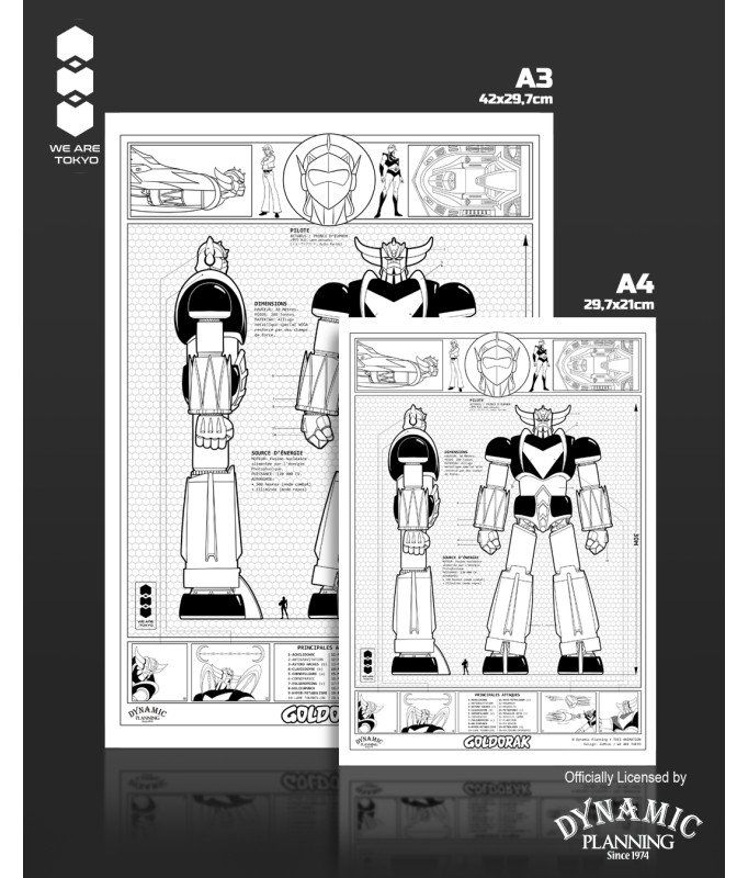 Poster & Bilder: Poster - Goldorak - Robot - "Print UV" - A4 - Goldorak – Neu und originalverpackt aus Lausanne von Station84 5