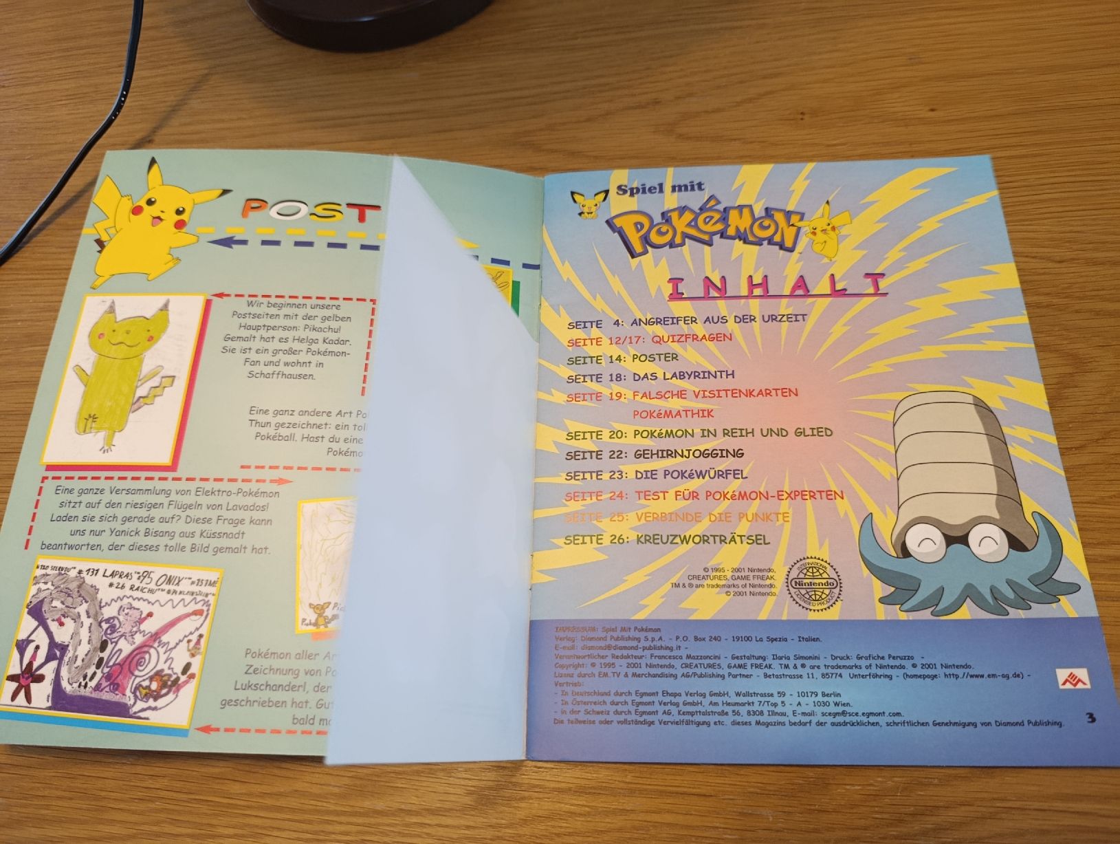 Pokémon Carte collezionabili: Pokemon Zeitschrift Nr. 9/2001 - Glurak – Usato da Wil SG venduto da Donaldus 2
