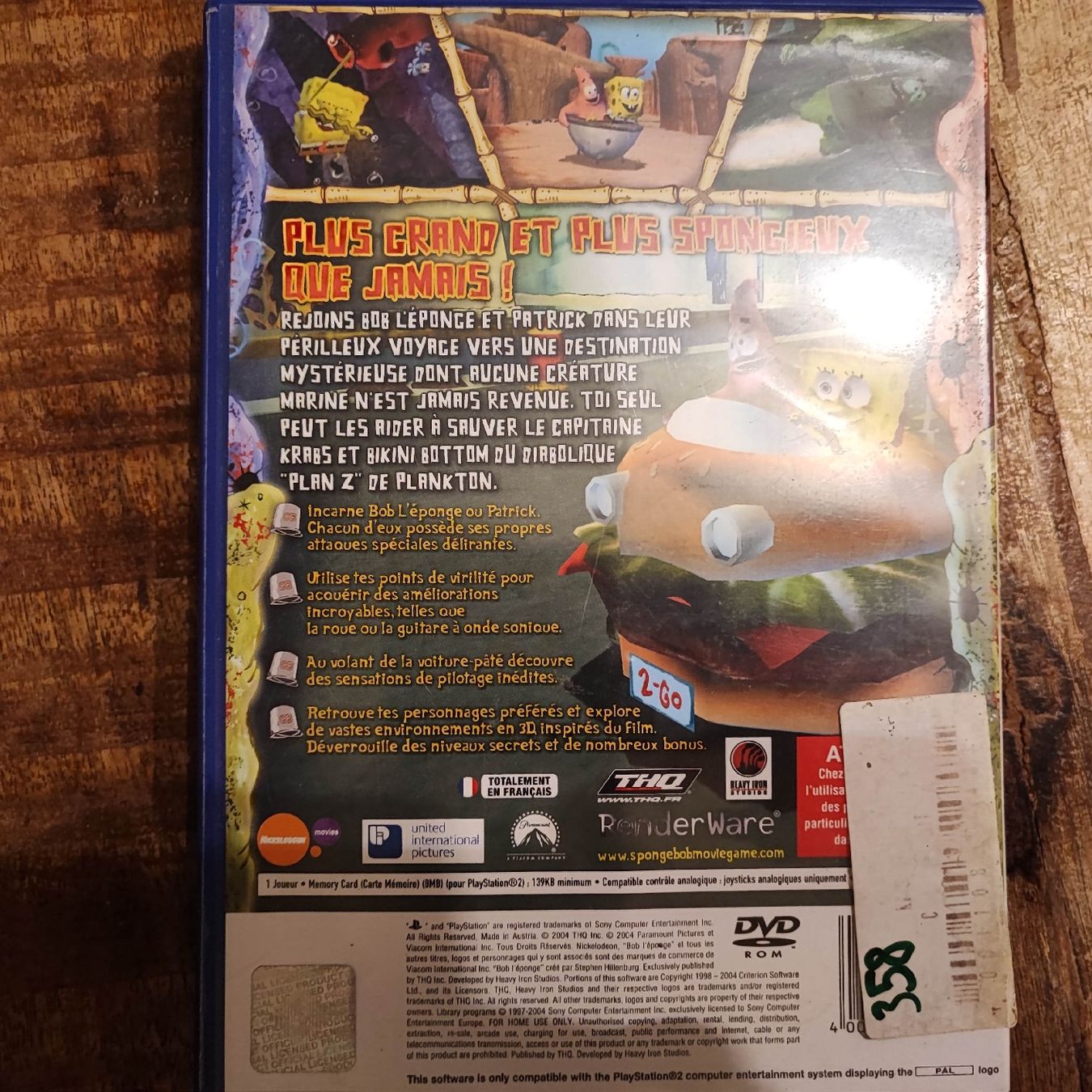 Sony Giochi: Spongebob Schwammkopf PS2 – Usato da Dübendorf venduto da kb86_MOVIE 1