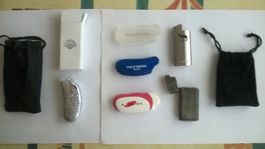briquet 6 coques  plastique et métal et 2 pochettes TBE