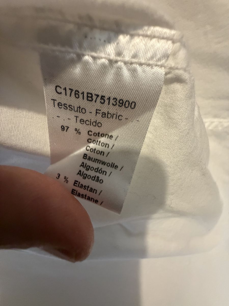 Camicie: Camicia GREY DANIELLE ALESSANDRINI bianca taglia 41/16 coton – Usato da Lugano venduto da can_xdd8 4