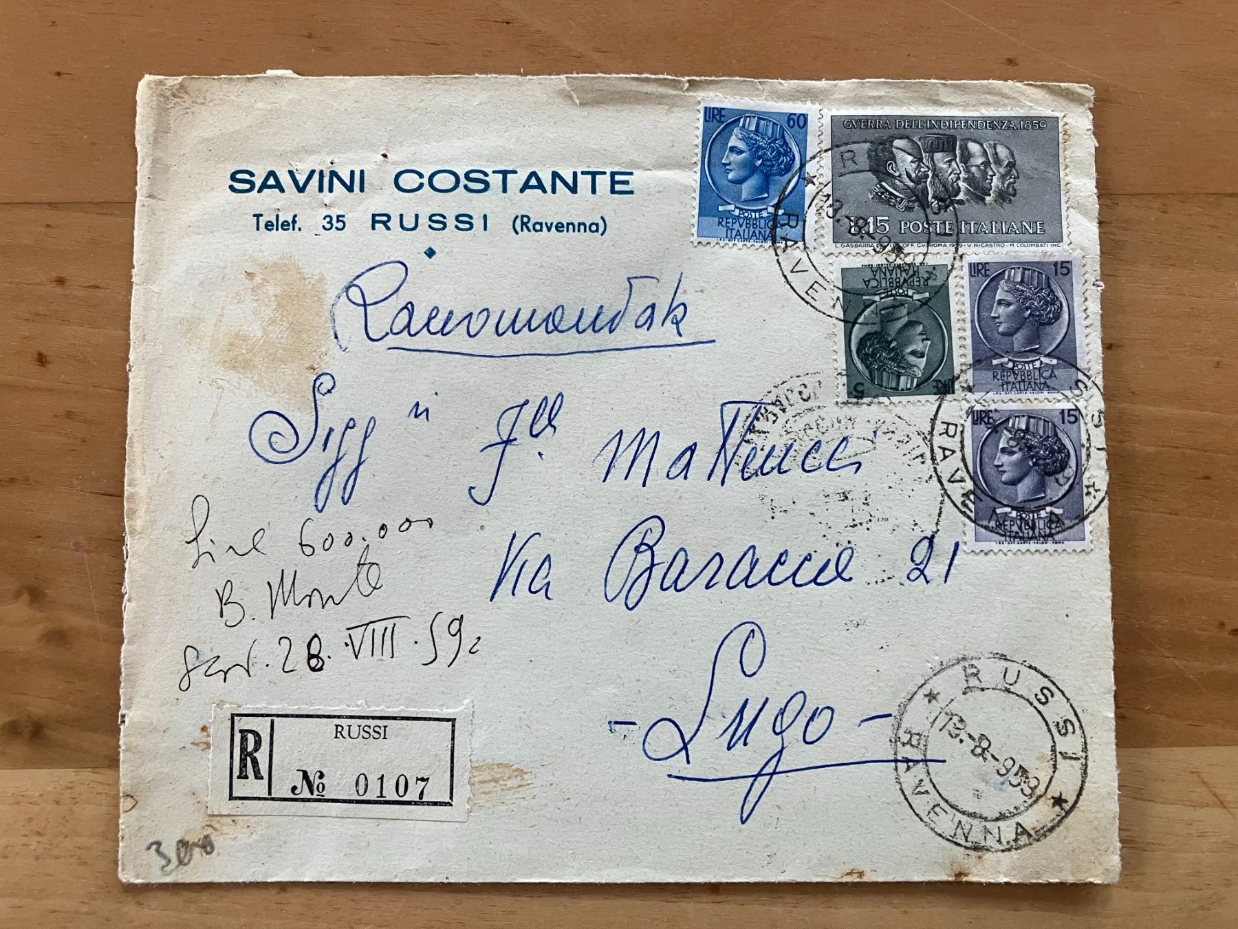 Tutti i francobolli: Italien, 55 Belege, Briefe, alte FDC, Postkarten, Ansichtsk – Usato da Näfels venduto da cff2202 4