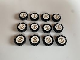 LEGO - 12 - KLEINE - WEISSE - TECHNIK - RÄDER