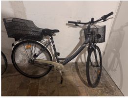 City bike with basket, used
