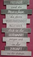 Sprüchetafel, Shabby Chic: Freunde sind Menschen... 60 x 34