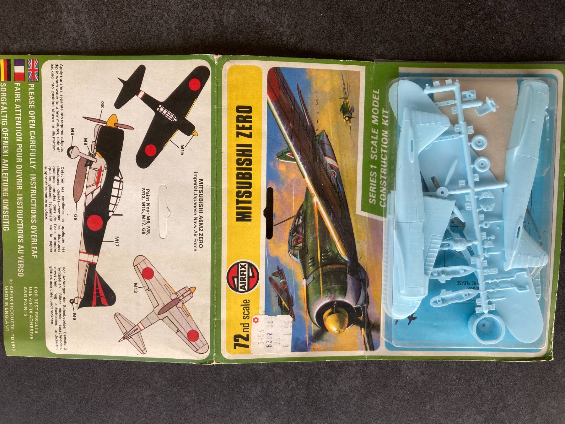 Airfix Kit di modellismo & Modellini statici: VINTAGE: Airfix Mitsubishi Zero 1/72 – Usato da Höri venduto da Treblink 2