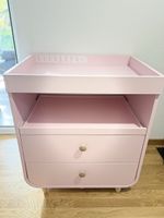 IKEA MYLLRA Wickeltisch mit Schubladen, rosa + VÄDRA mat