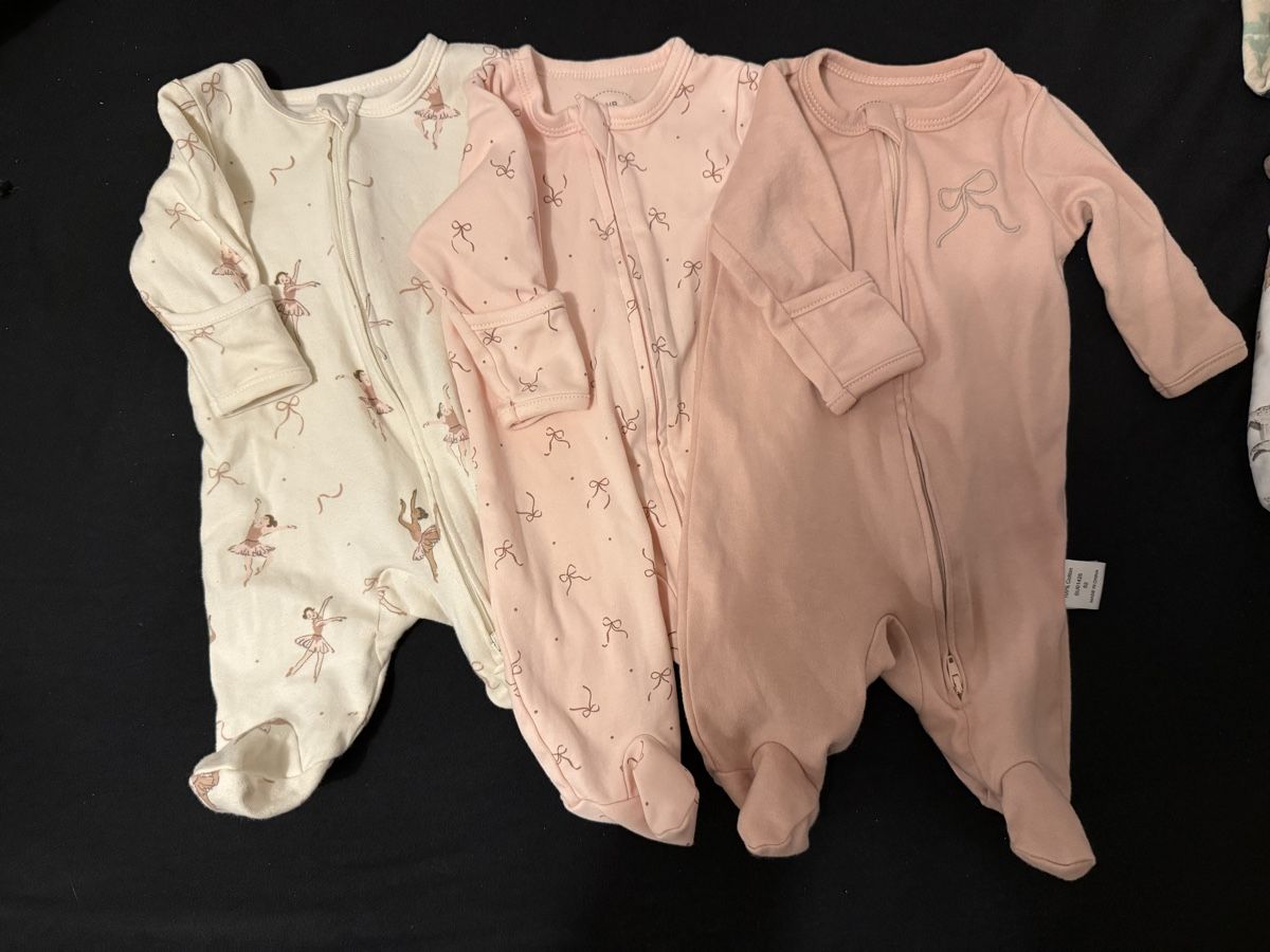 Pyjamas: 3 baby pyjamas with zip size 50 – D'occasion à Dietikon par sof_rf8s