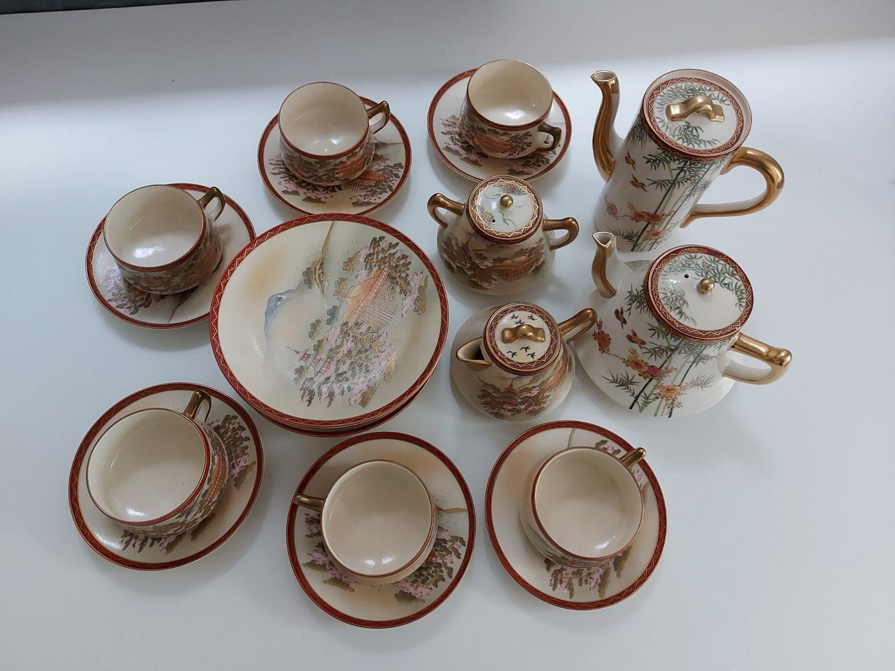 Set di piatti: Satsuma Service komplett Teeservice          /  PO  019  HS – Usato da Grenchen venduto da swiss.antiques 9