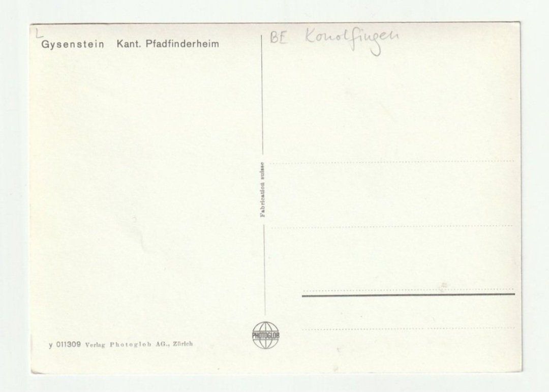 Cartoline postali: Gysenstein, Pfadfinderheim, Bern – Nuovo (secondo la descrizione) da St. Gallen venduto da Ricardo_Deals 1