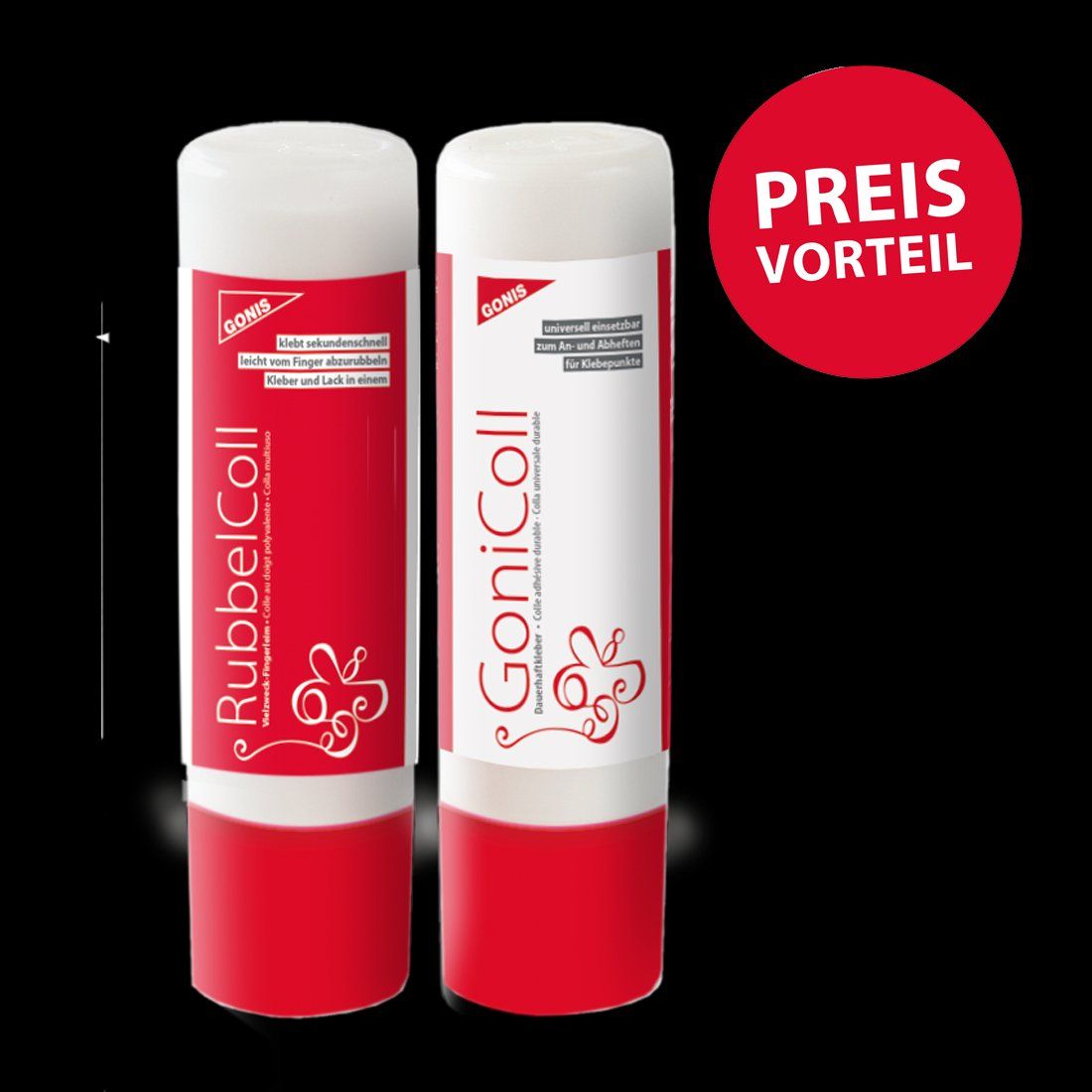 GONIS Kleberset RubbelColl und GoniColl, je 100ml, Anleitung (Neu und ...