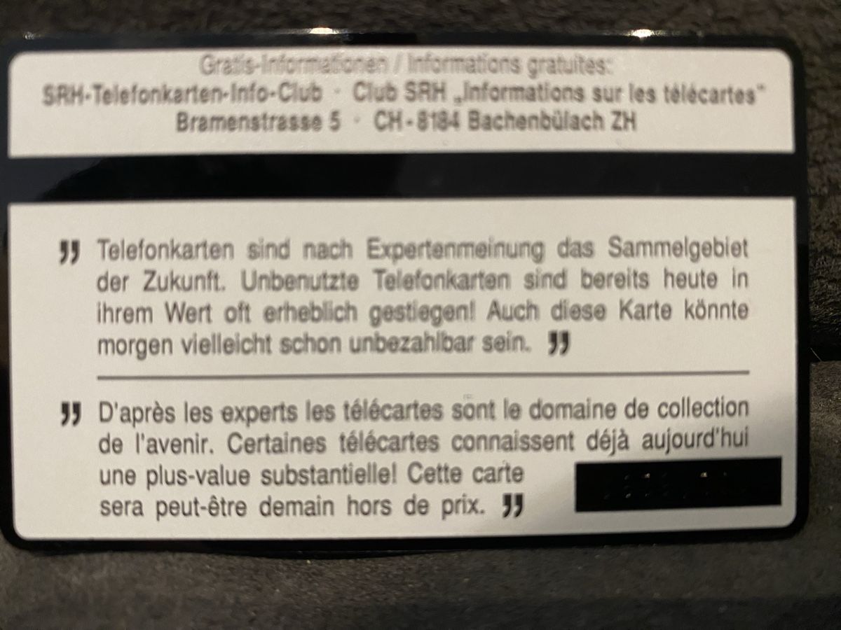 Schede telefoniche: P-Taxcard  – Usato da Lausanne venduto da babacard10 1