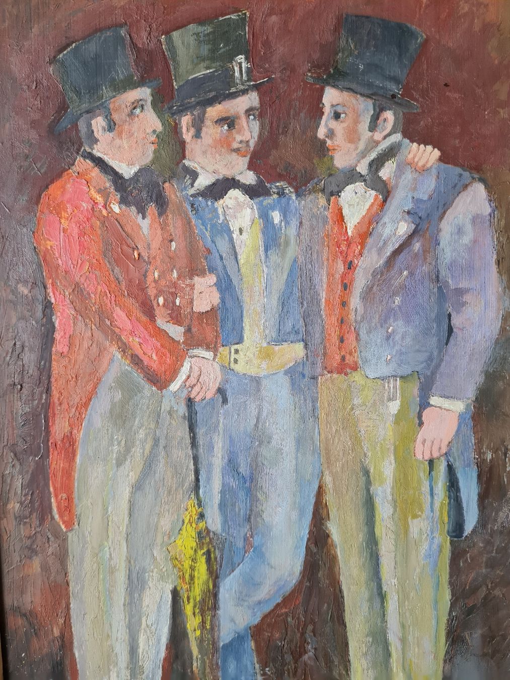 Dipinti: Original Gemälde - Three Gentlemen – Usato da Maur venduto da Tashi010 1