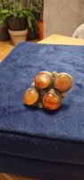Vintage Ring mit echt Karneol, grosser Schmuckring!