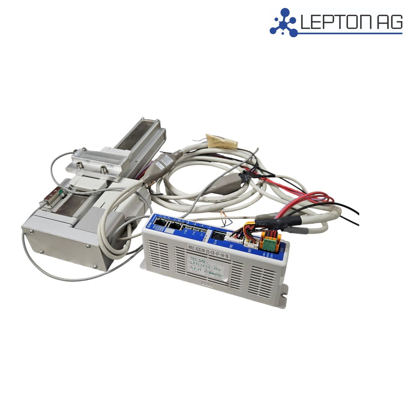 Sistema di controllo: SMC LEFS25RB-150B Linearachse + JXC918 Controller – Usato da Niederdorf venduto da LeptonAG 4