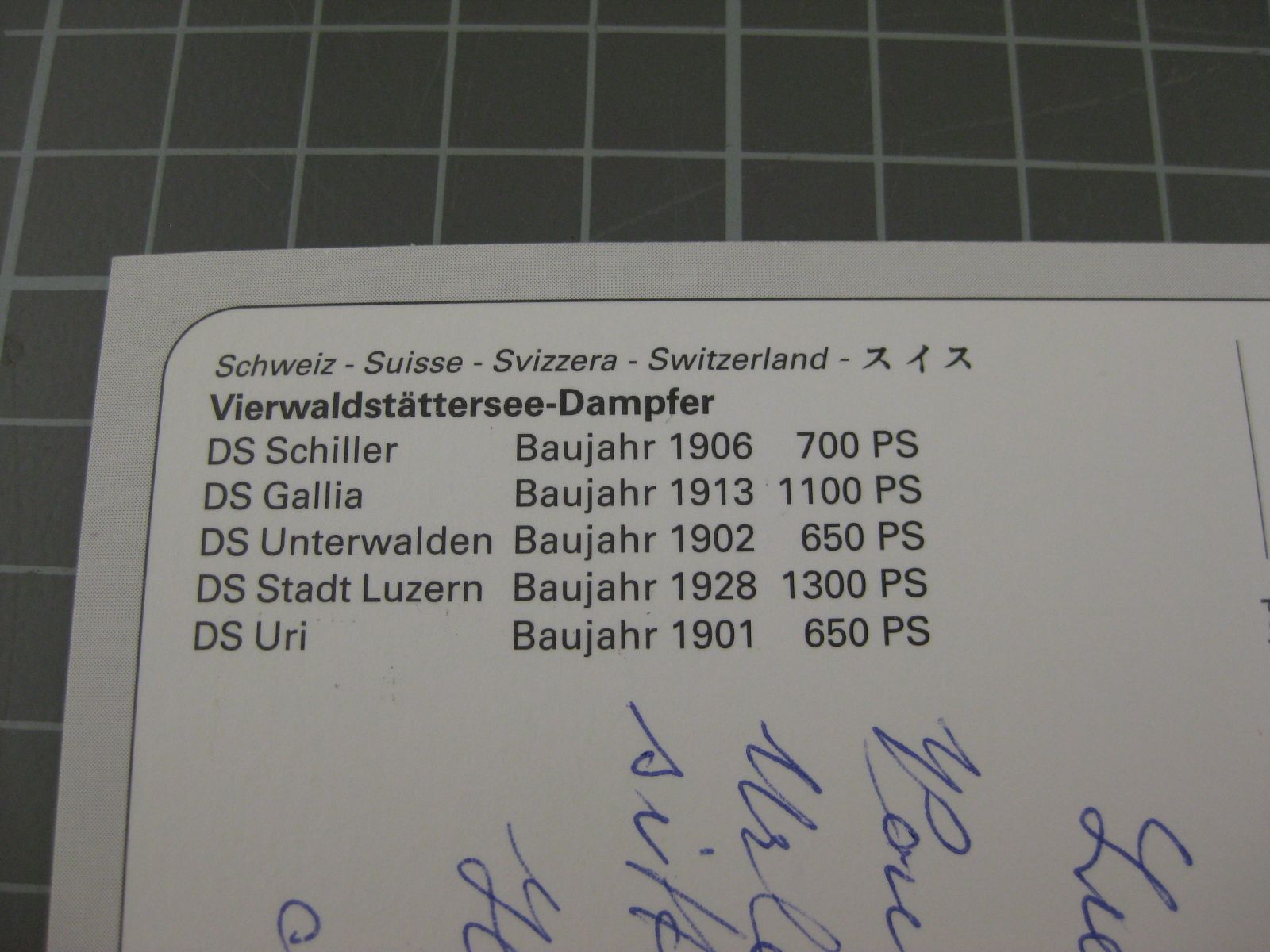 Cartoline postali: alle fünf Dampfschiffe – Usato da Malters venduto da Marosko 2