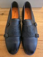 Dunkelblau Double Monk von Santoni, Grösse 45