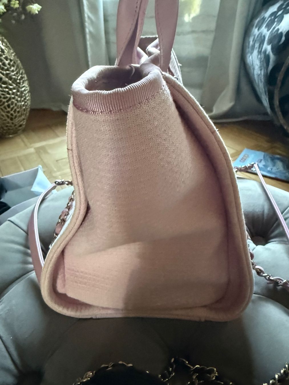 Chanel Taschen für Damen: Chanel Deauville Small hellrosa  mit Pochette – Gebraucht aus Lutzenberg von Schatzkiste88 4