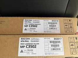 Toner Magenta Yellow Ricoh MP C3502 neu