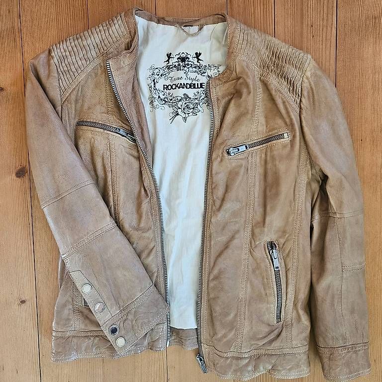 Giacche: Lederjacke Rockandblue True style Gr. 36/38hellbraun – Usato da Berikon venduto da LaGizmo5