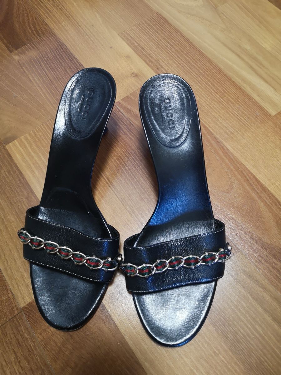 Gucci Damenschuhe: Gucci Mules Vintage Y2K Leder – Gebraucht aus Bern von LoveVintageY2K 1
