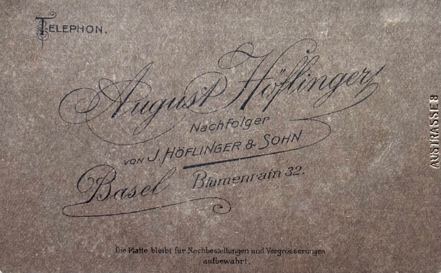 Cartoline postali: CDV August Höflinger, Basel - Ehepaar, Mode – Usato da Frauenfeld venduto da Merk52 1