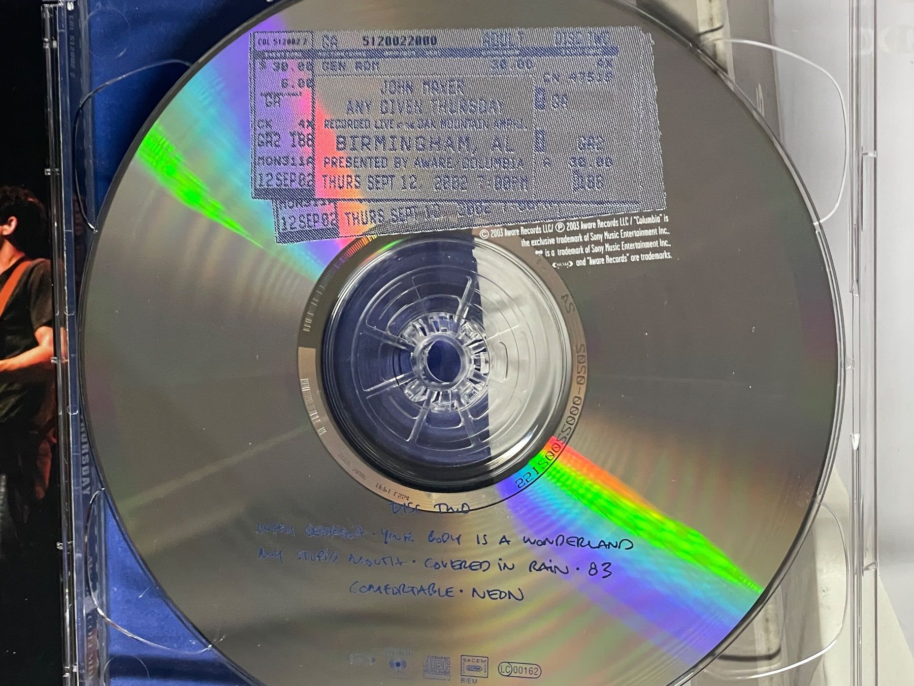 CDs: John Mayer 2x Live – D'occasion à Muri b. Bern par AdidasCollector 2
