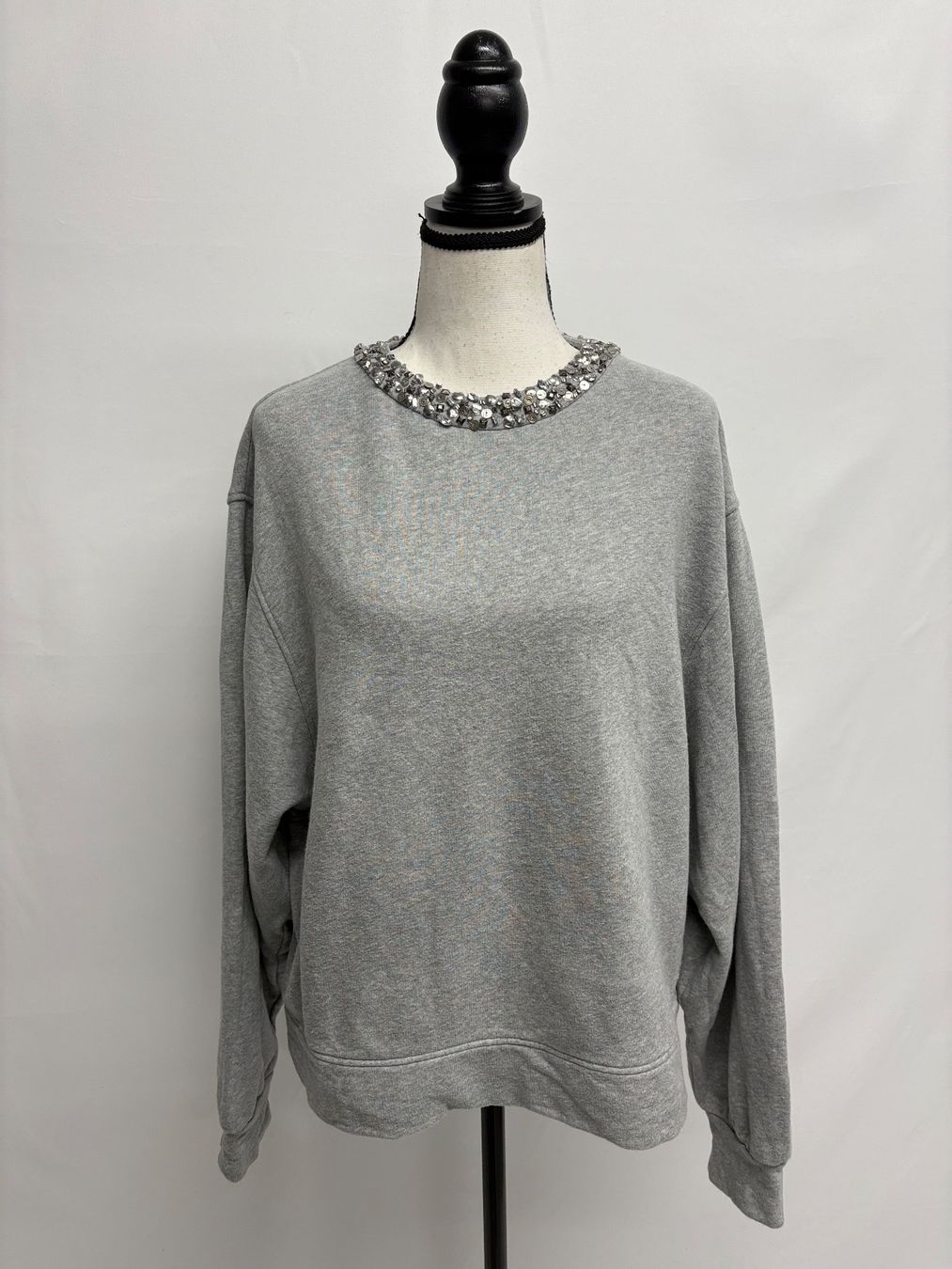 Brax Maglioni & Felpe: Brax Graues Sweatshirt mit Strass Pullover 38 Baumwolle – Nuovo (secondo la descrizione) da Regensdorf venduto da secondchancefashion 1