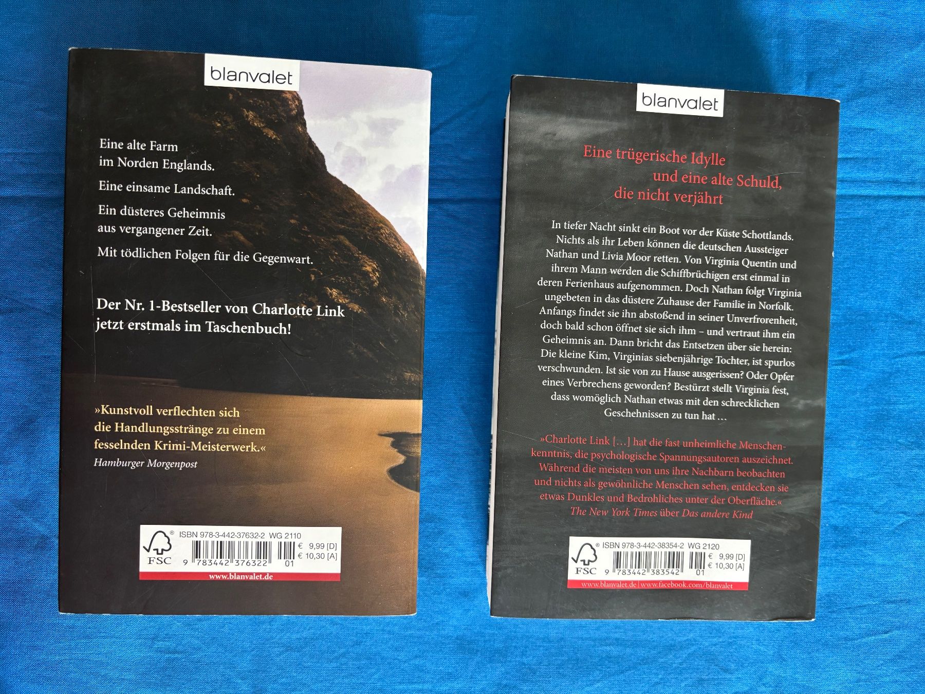 Libri: Zwei Bücher von Charlotte Link – Usato da Horw venduto da Luki49 1
